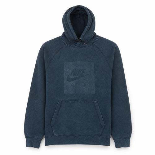 Nike Men's Blue Pullover Hoodie M Logo Fleece Sportswear