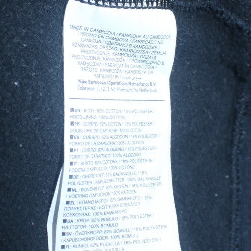 Nike Men's Blue Pullover Hoodie M Logo Fleece Sportswear