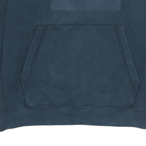 Nike Men's Blue Pullover Hoodie M Logo Fleece Sportswear