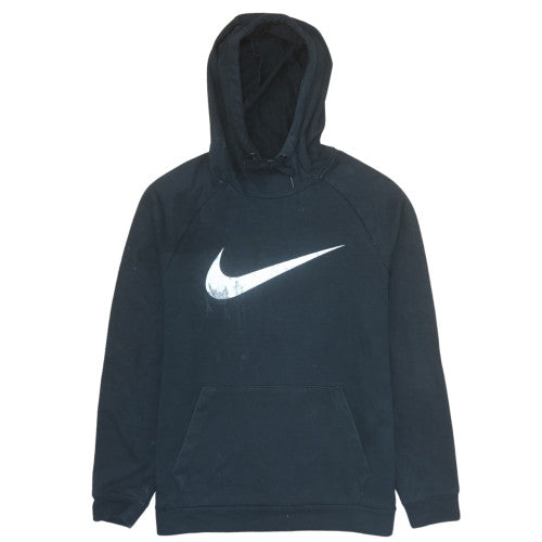 Nike Men's Black Pullover Hoodie M Dri-Fit Logo Sportswear