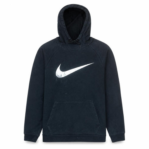 Nike Men's Black Pullover Hoodie M Dri-Fit Logo Sportswear