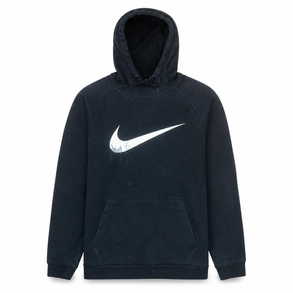 Nike Men's Black Pullover Hoodie M Dri-Fit Logo Sportswear