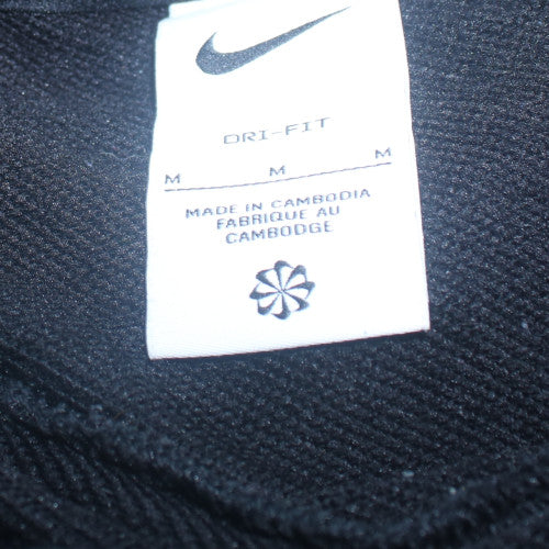 Nike Men's Black Pullover Hoodie M Dri-Fit Logo Sportswear