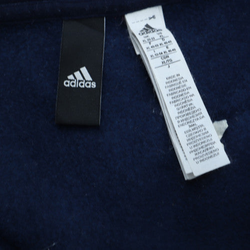 Adidas Womens Blue Colourblock Full Zip Hoodie Size M
