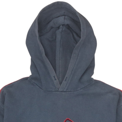 Puma Mens Blue Medium Pullover Hoodie with Red Logo Detail
