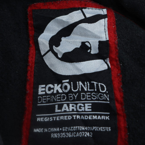Ecko Unltd Mens Blue Full Zip Hoodie Size L Regular Fit