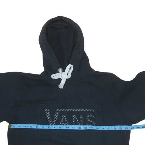 Vans Men's Black Pullover Hoodie L Logo Fleece Sweatshirt