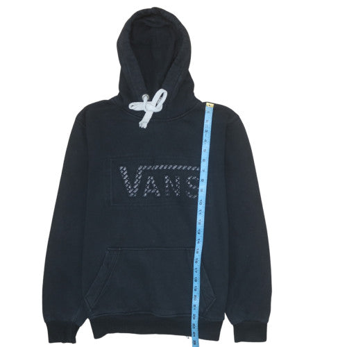 Vans Men's Black Pullover Hoodie L Logo Fleece Sweatshirt