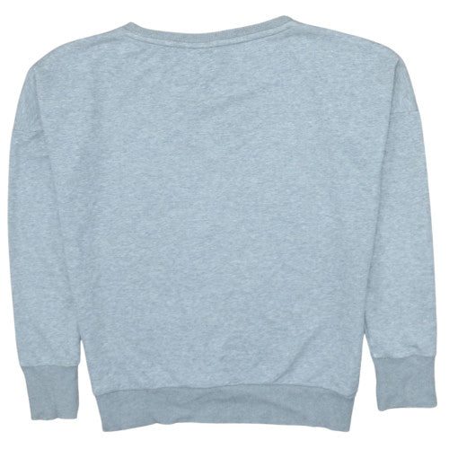 Puma Women Grey Crew Neck Pullover Sweatshirt UK 12 Cotton Blend