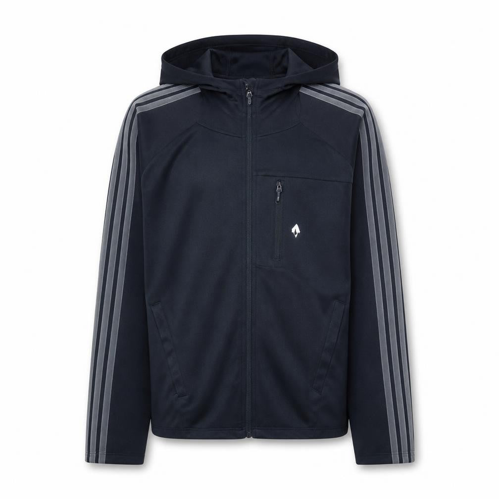 Adidas Boys Black Full Zip Hoodie M Medium Fleece Activewear Jacket