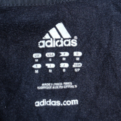 Adidas Boys Black Full Zip Hoodie M Medium Fleece Activewear Jacket