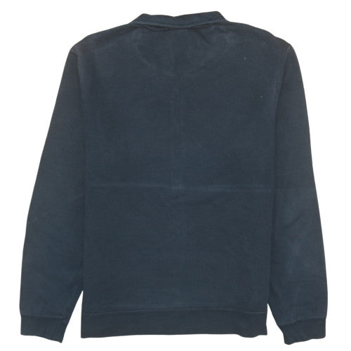 Nike Women’s Black 1/2 Zip Sweatshirt M Cotton Blend Sportswear