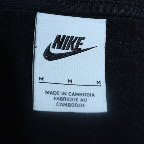 Nike Women’s Black 1/2 Zip Sweatshirt M Cotton Blend Sportswear
