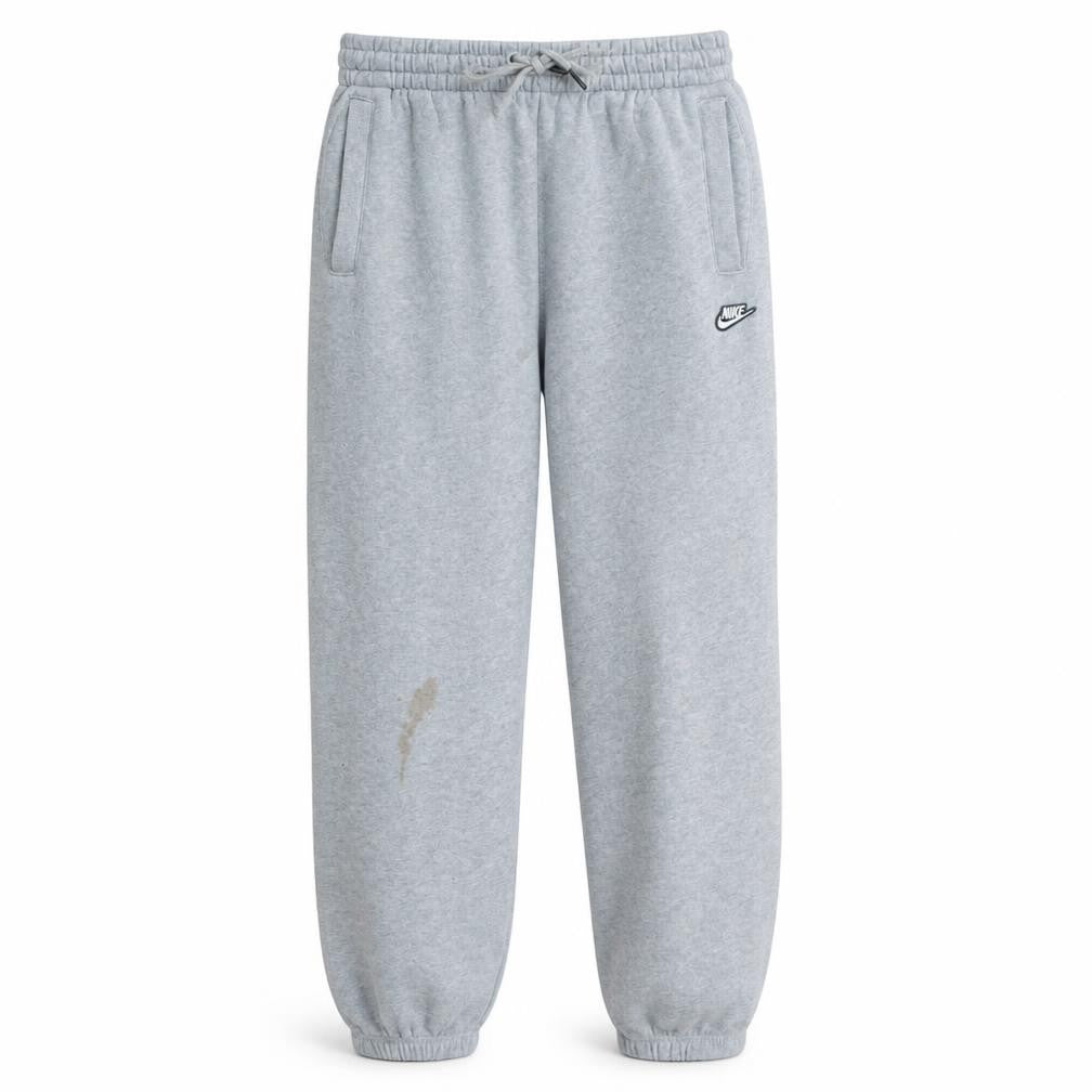 Nike Men's Grey Sweatpants S Elastic Waist Fleece Trousers