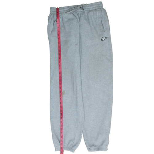Nike Men's Grey Sweatpants S Elastic Waist Fleece Trousers