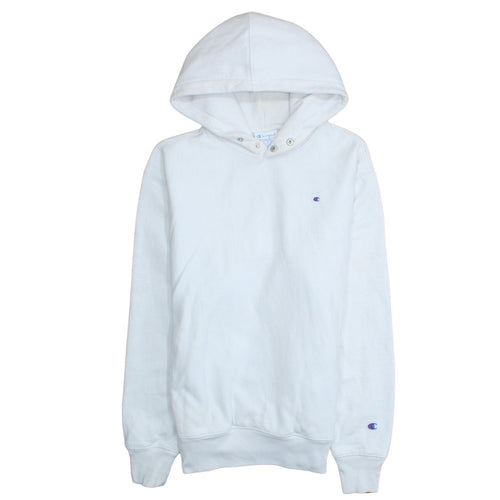 Champion Womens White Large Pullover Hoodie Sweatshirt