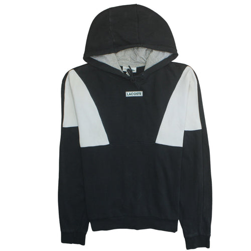 Lacoste Sport Men's Black Pullover Hoodie L Logo Regular Fit Sweatshirt