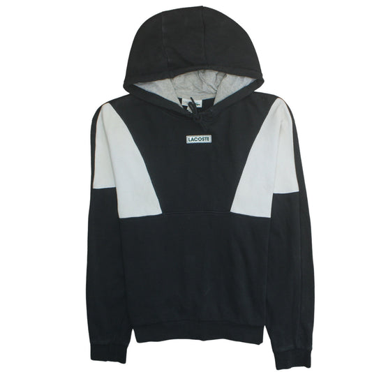 Lacoste Sport Men's Black Pullover Hoodie L Logo Regular Fit Sweatshirt