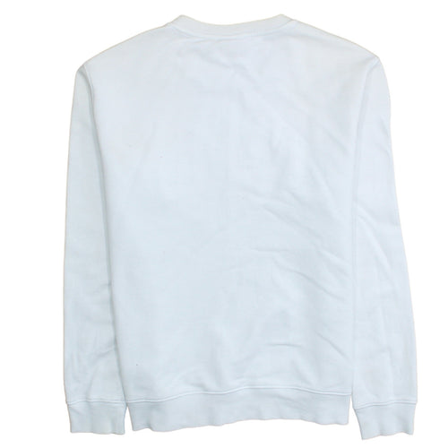 Hugo Boss Womens White Crew Neck Pullover Sweatshirt Size XL
