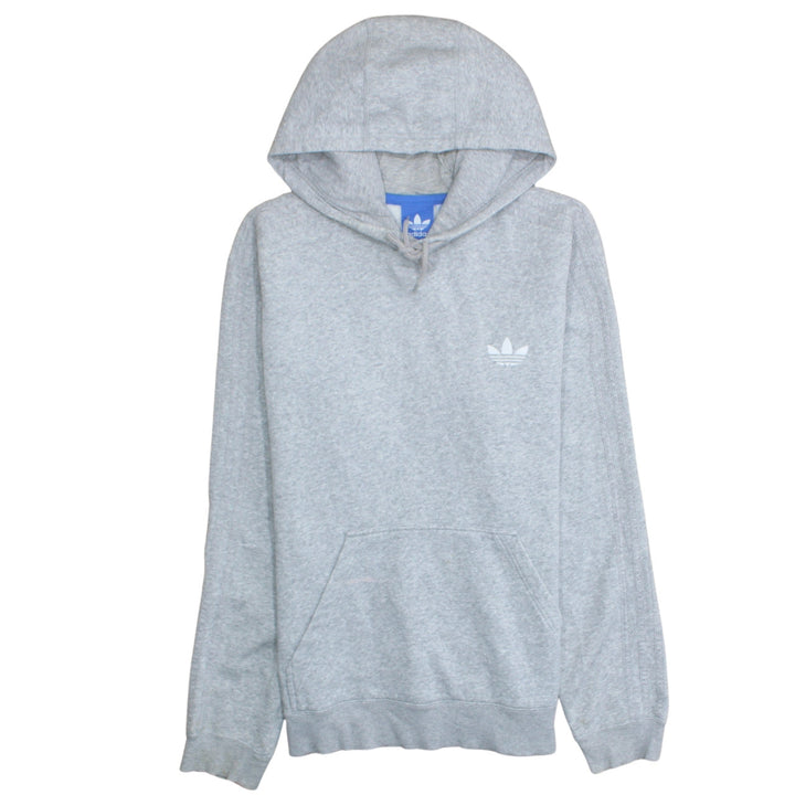 Adidas Men’s Grey Pullover Hoodie Size M Regular Fit Sportswear