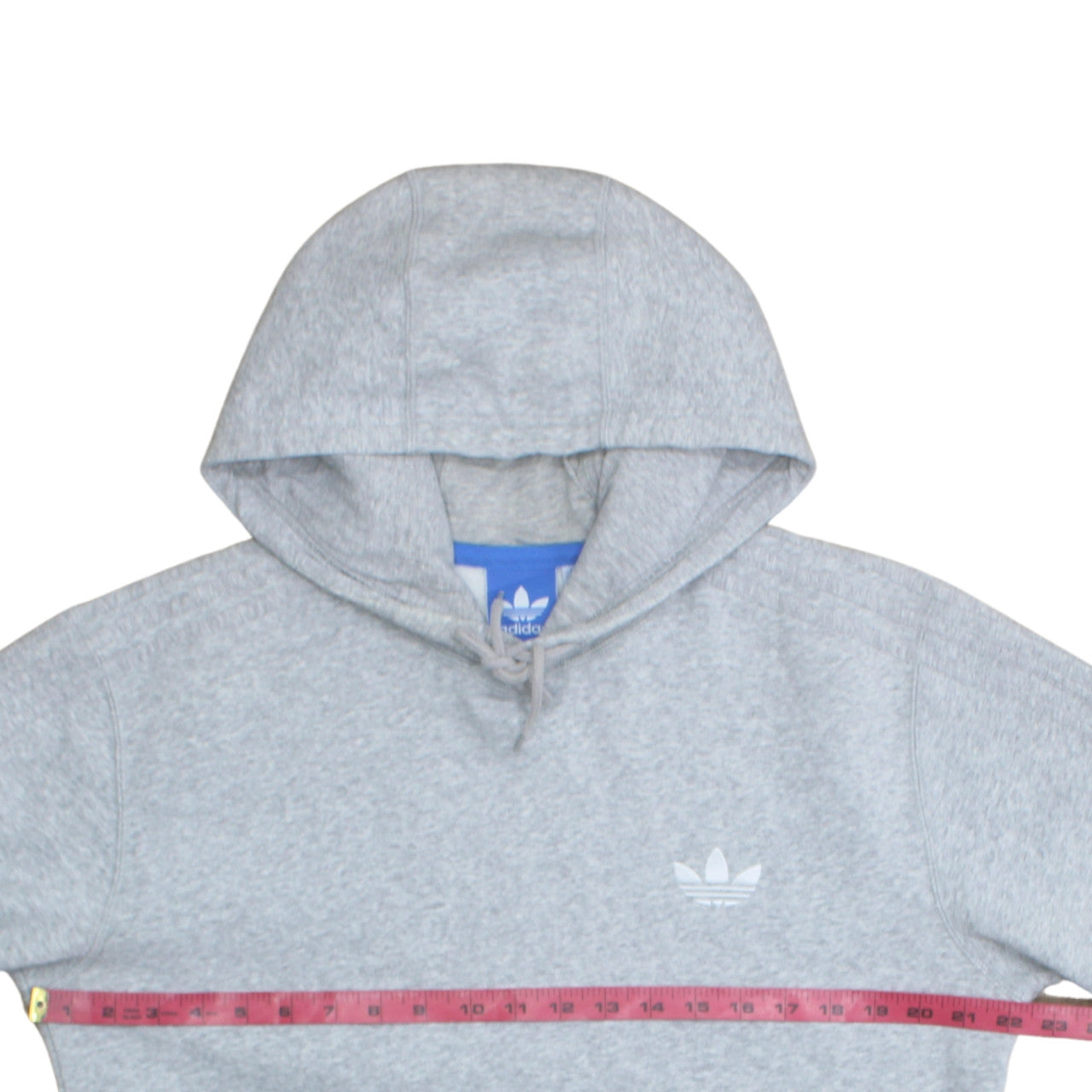 Adidas Men’s Grey Pullover Hoodie Size M Regular Fit Sportswear