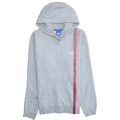 Adidas Men’s Grey Pullover Hoodie Size M Regular Fit Sportswear