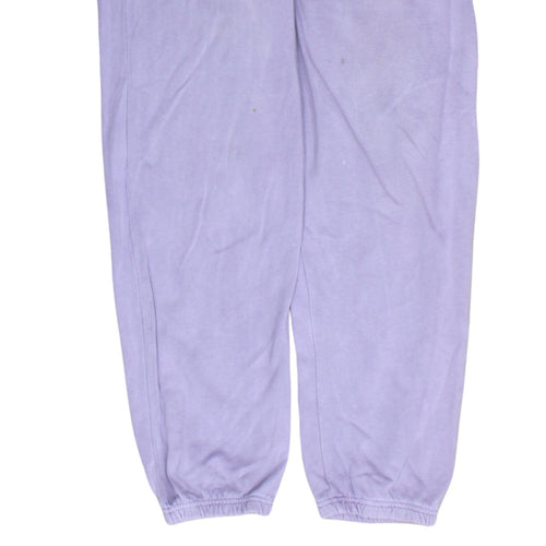 Ellesse Womens Lilac Joggers UK 12 Cotton Blend Elastic Waist Sweatpants