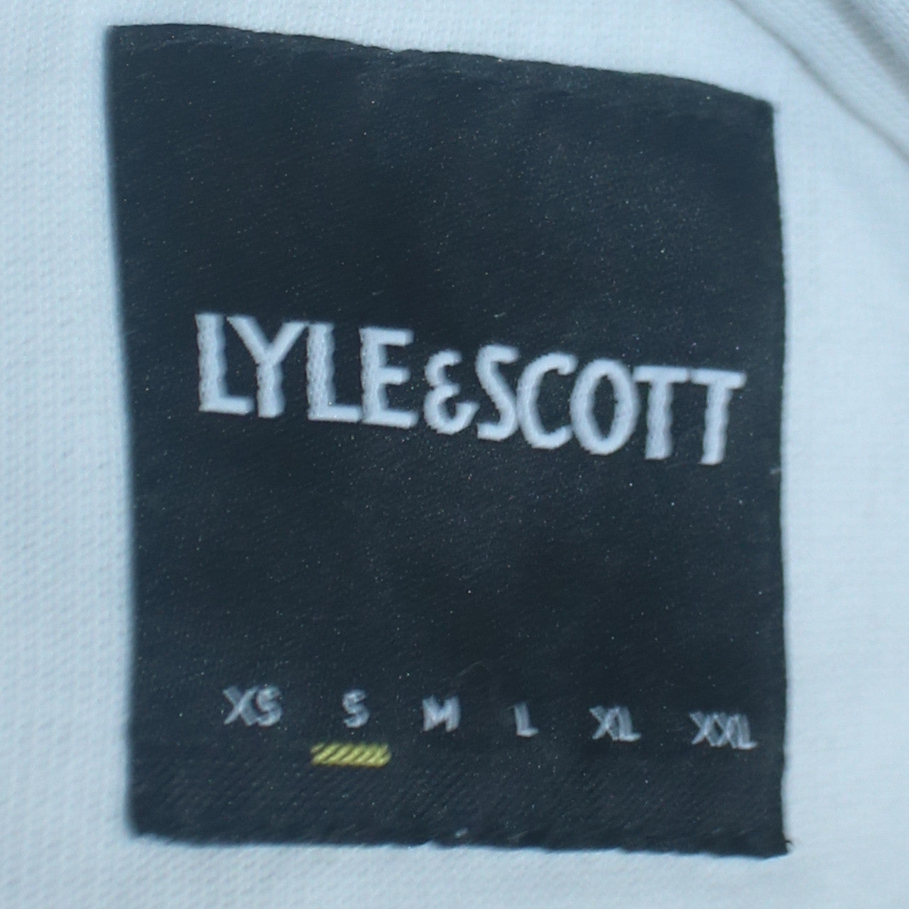 Lyle & Scott Men's White Pullover Hoodie Size M Logo Fleece Sweatshirt