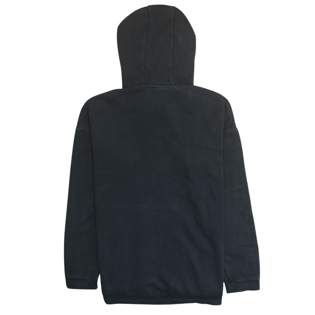 Adidas Womens Black Pullover Hoodie Size M 12-14 Cotton Logo Sweatshirt