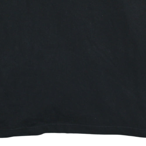 H&M Men’s Black Long Sleeve Collared Rugby Polo Shirt Size M