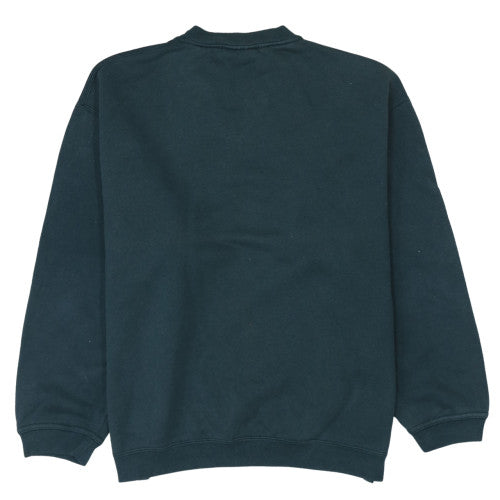 Reebok Men’s Green Crew Neck Sweatshirt L Classic Logo Pullover