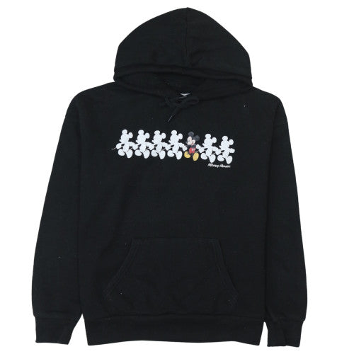 Primark Disney Women Black Graphic Mickey Mouse Pullover Hoodie Size 10/12