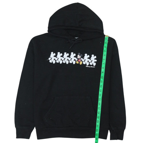 Primark Disney Women Black Graphic Mickey Mouse Pullover Hoodie Size 10/12