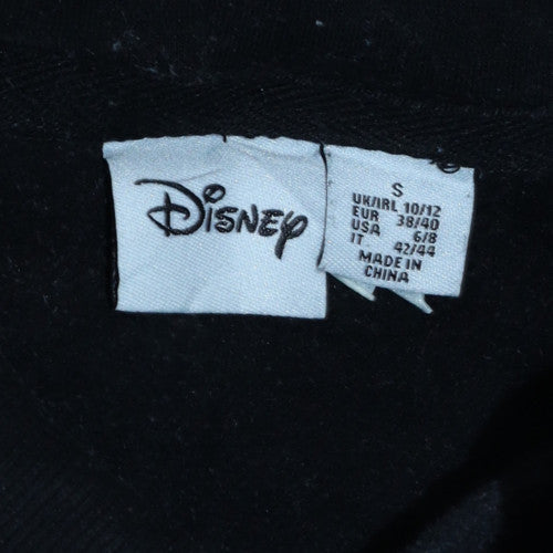 Primark Disney Women Black Graphic Mickey Mouse Pullover Hoodie Size 10/12