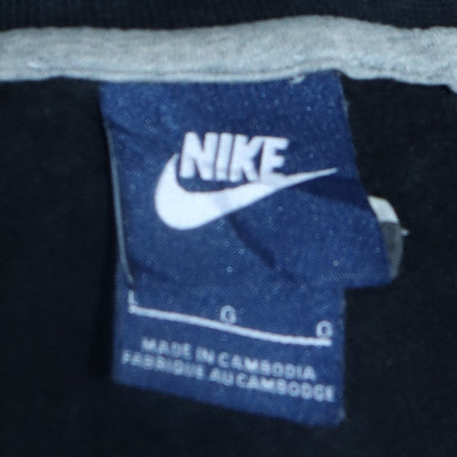 Nike Men’s Black Crew Neck Fleece Sweatshirt Size L