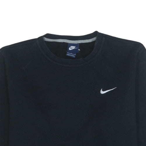Nike Men’s Black Crew Neck Fleece Sweatshirt Size L