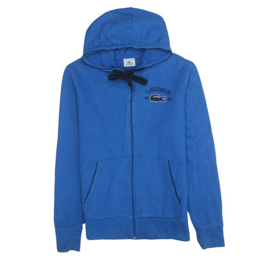 Lacoste Men's Blue Full Zip Hoodie Size M Cotton Sportswear