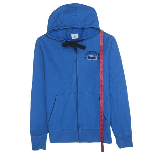 Lacoste Men's Blue Full Zip Hoodie Size M Cotton Sportswear