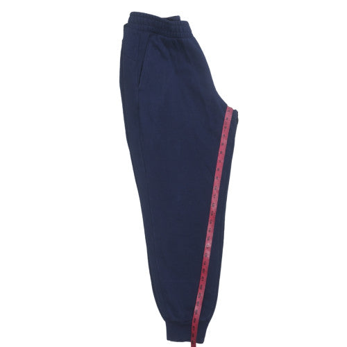 Puma Men's Blue Jogger Sweatpants L Regular Fit Cotton Fleece