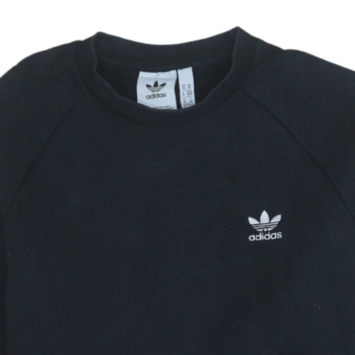 Adidas Men's Black Crew Neck Pullover Sweatshirt Size M