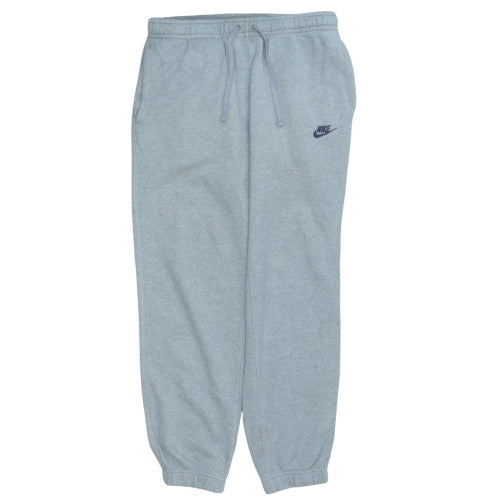 Nike Men's Grey Fleece Sweatpants M Regular Fit Drawstring Comfort