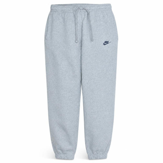 Front view of Nike Men's Grey Fleece Sweatpants M Regular Fit Drawstring Comfort