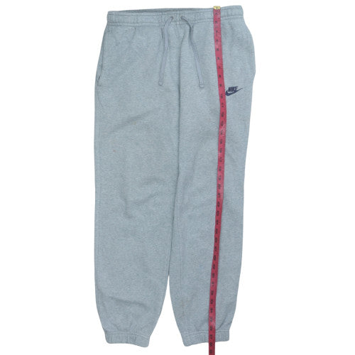 Nike Men's Grey Fleece Sweatpants M Regular Fit Drawstring Comfort