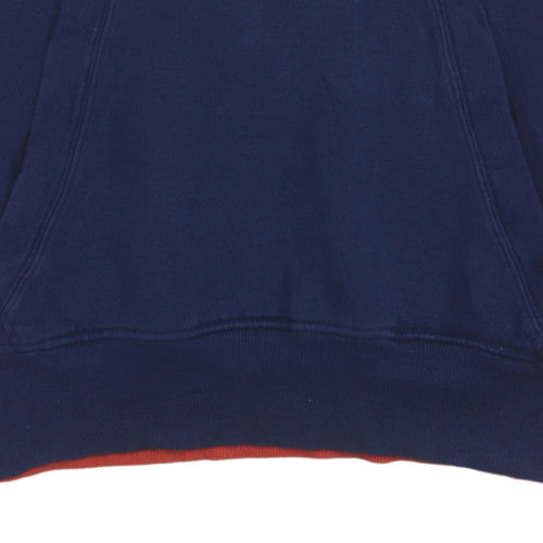 Ellesse Mens Red Navy Pullover Hoodie XL Logo Graphic Cotton Blend