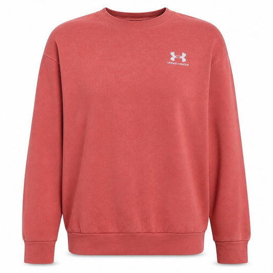 Front view of Under Armour women’s coral crew neck pullover sweatshirt medium