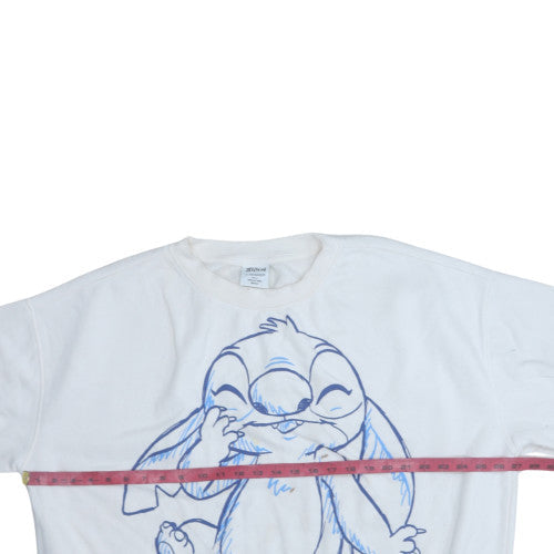 Primark Women White Stitch Disney Pullover Sweatshirt XL