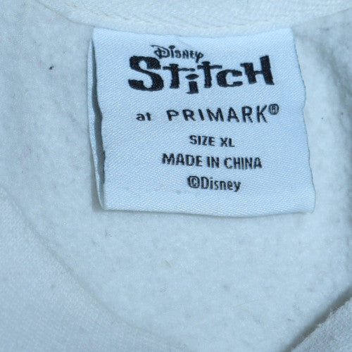 Primark Women White Stitch Disney Pullover Sweatshirt XL