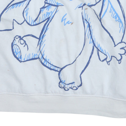 Primark Women White Stitch Disney Pullover Sweatshirt XL
