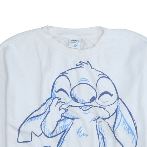 Primark Women White Stitch Disney Pullover Sweatshirt XL