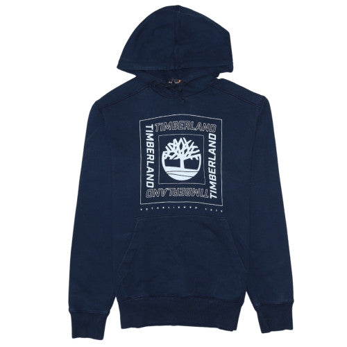 Timberland Men's Blue Pullover Hoodie S Regular Fit Long Sleeve Outdoor